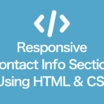 レスポンシブ対応HTMLとCSSで作るお問合せボタン【webデザイン】